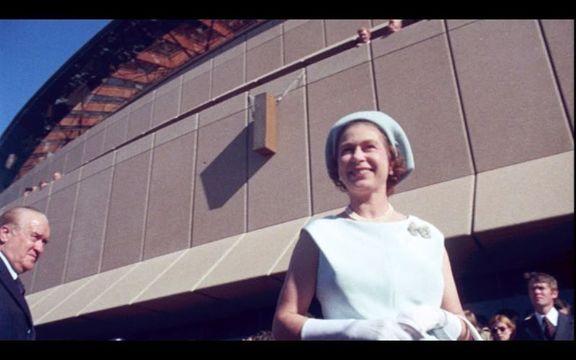 Queen Elizabeth II opens Sydney Opera House 20th October, 1973