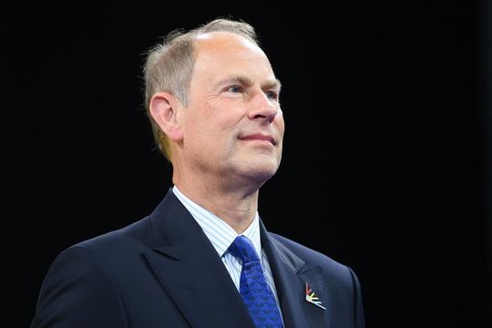 Prince Edward, the now Duke of Edinburgh, looks on during day four of the Birmingham 2022 Commonwealth Games at Sandwell Aquatics Centre on August 01, 2022.