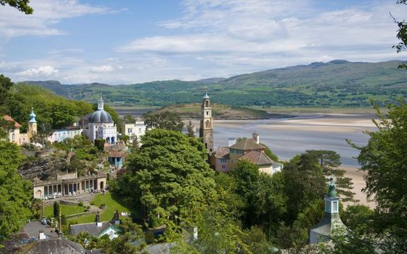 A view of Portmeirion, Wales