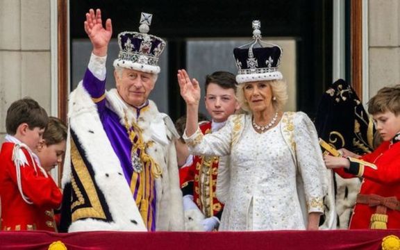King Charles and Queen Camilla on their Coronation Day, May 6, 2023. 