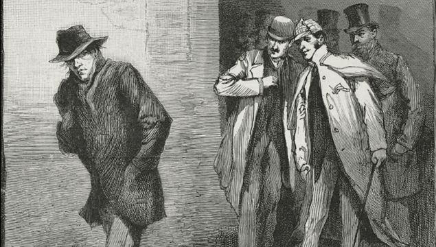 An illustration from the period around the Jack the Ripper investigations, from London Illustrated News.