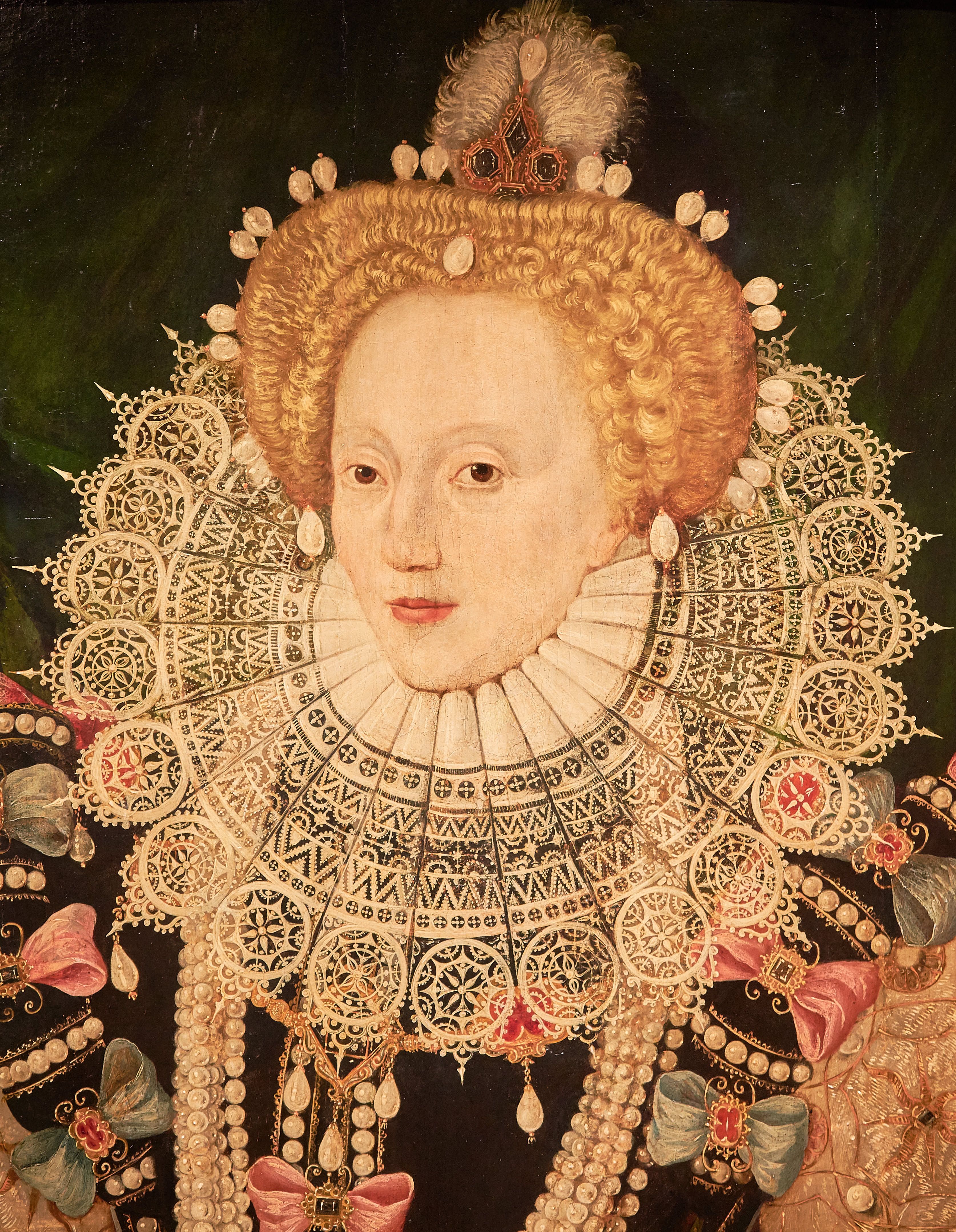 Queen Elizabeth I Elizabeth I Tudor History Tudor Rose. Detail from a ...