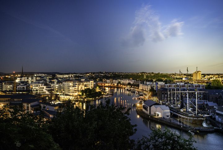 View of SS Great Britain from Clifton Wood in Bristol