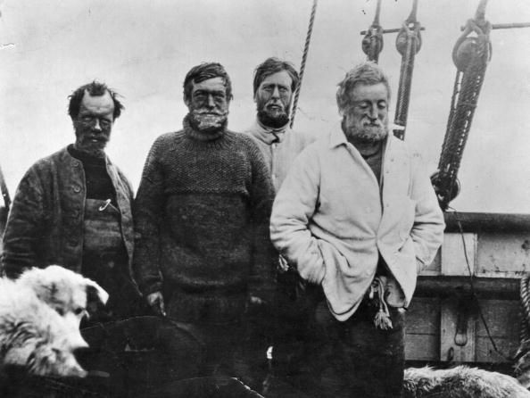 Shackleton and his team on the Nimrod