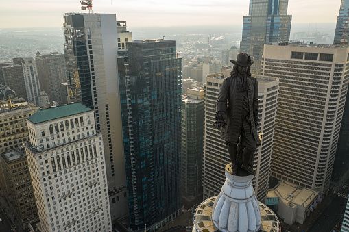 Penn's statue in Pennsylvania