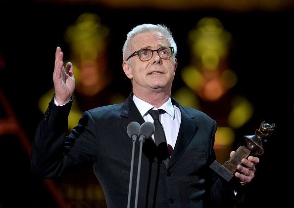 Daldry accepting an Olivier Award
