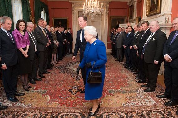 Queen Elizabeth and David Cameron