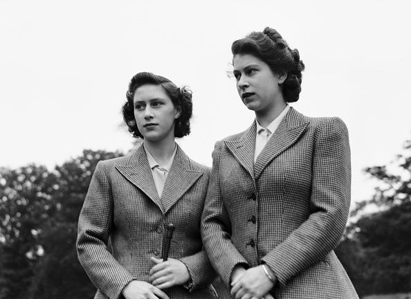 Princess Elizabeth and her sister Princess Margaret