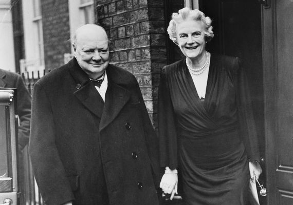 Winston Churchill and his wife Clementine.