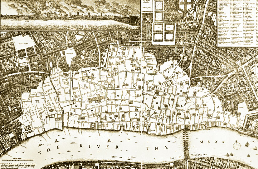 Certainly the most dramatic event of Charles II’s reign was London’s Great Fire in 1666, which virtually wiped out the medieval city. Philip James Loutherberg is among the artists who captured the conflagration on canvas, while this contemporary engraving illustrates the city destroyed © MUSEUM OF LONDON/THE BRIDGEMAN ART LIBRARY