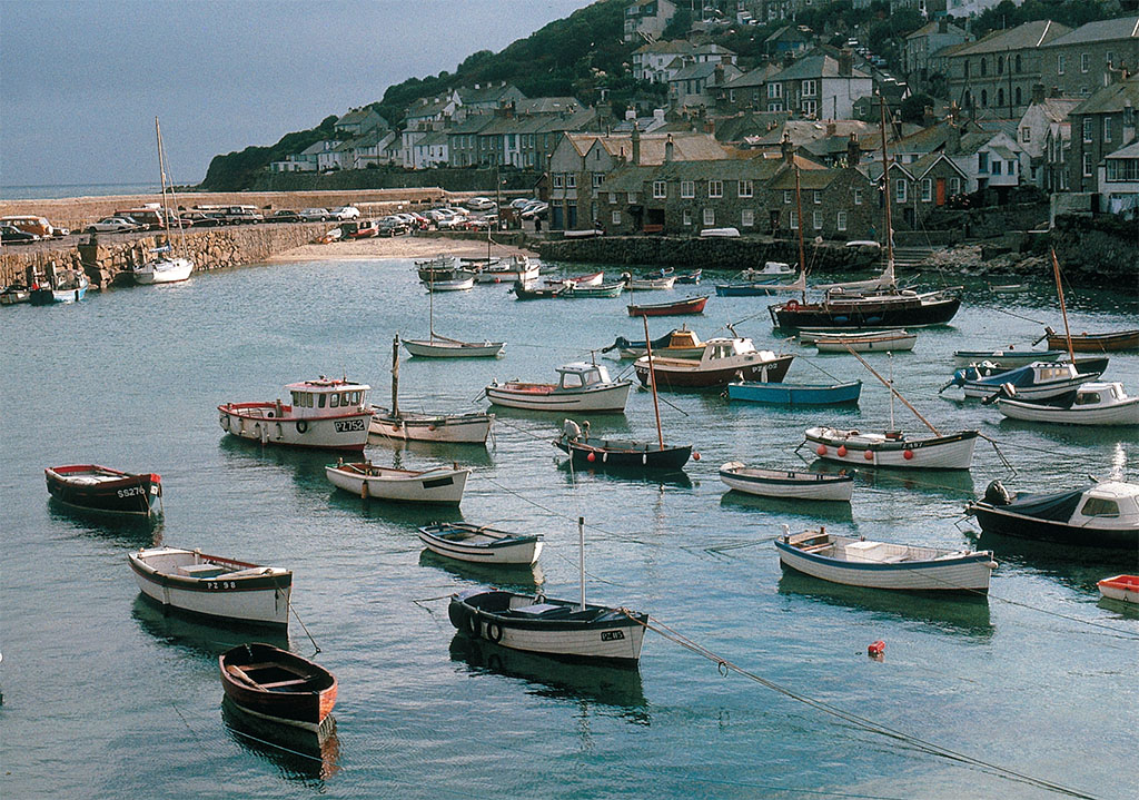 From tiny harbors in pretty fishing villages such as Mousehole, both pleasure and commercial craft ply the warm waters surrounding the Penwith peninsula. Among the seafood prizes, a local favorite is Newlyn crab. Jim Hargan