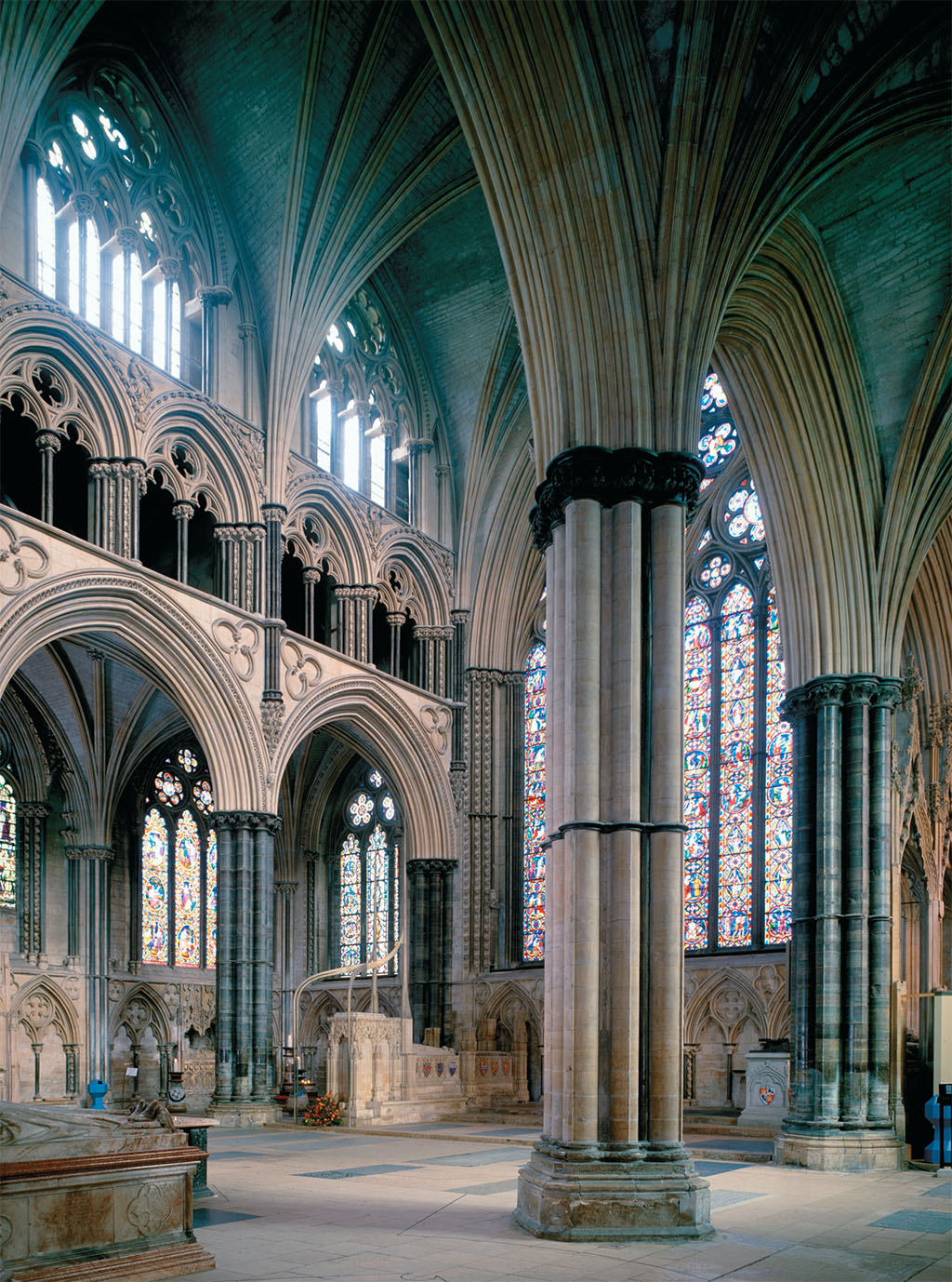 Third largest cathedral in England, mighty Lincoln Cathedral has been a power in the church for almost a millennium. From its plateau atop the ancient city, the cathedral’s three towers can be seen for miles across the fens. ANGELO HORNAK/ALAMY Third largest cathedral in England, mighty Lincoln Cathedral has been a power in the church for almost a millennium. From its plateau atop the ancient city, the cathedral’s three towers can be seen for miles across the fens. ANGELO HORNAK/ALAMY