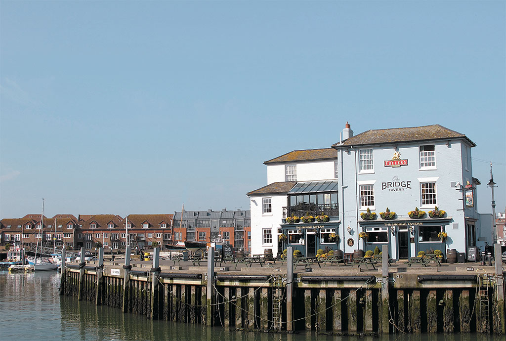 The Bridge Tavern makes a good spot for refreshment along the waterfront’s Millennium Promenade Walk. Sian Ellis. The Bridge Tavern makes a good spot for refreshment along the waterfront’s Millennium Promenade Walk. Sian Ellis.