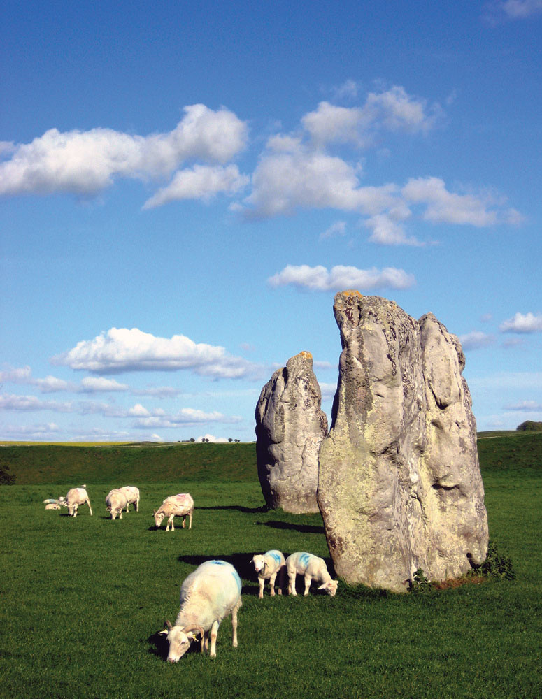  Nel centro di White horse Country, Avebury Stone Circle è stato ripulito anche dal sottosuolo calcareo. REBECCA GARDNER