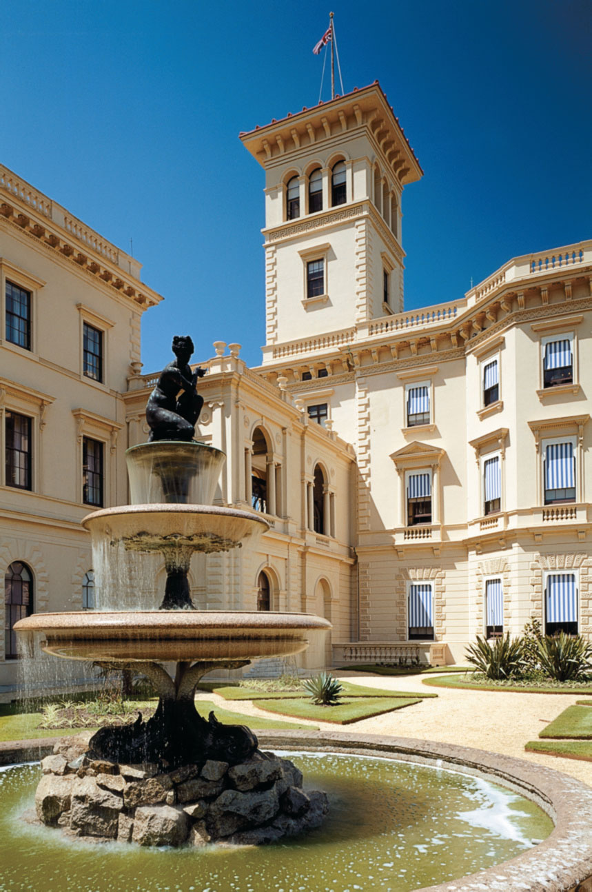 Italianate villa boasts plenteous windows and a Grand Corridor wrapped around terraced gardens and a courtyard