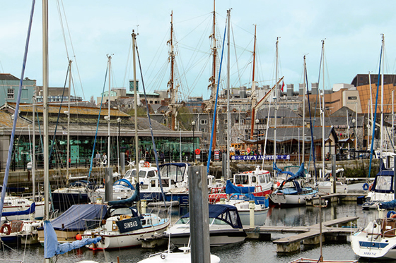  These days, Sutton Harbour is dominated by leisure craft.    DANA HUNTLEY