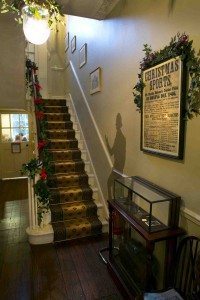 The entrance hall at the Charles Dickens Museum