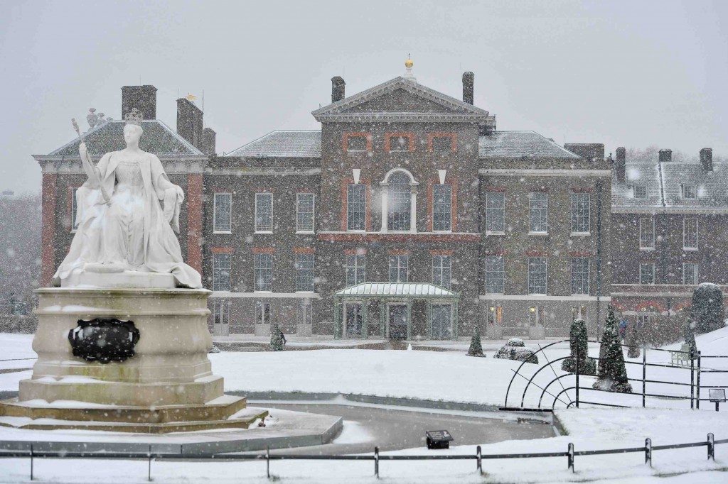 Kensington Palace in the snow