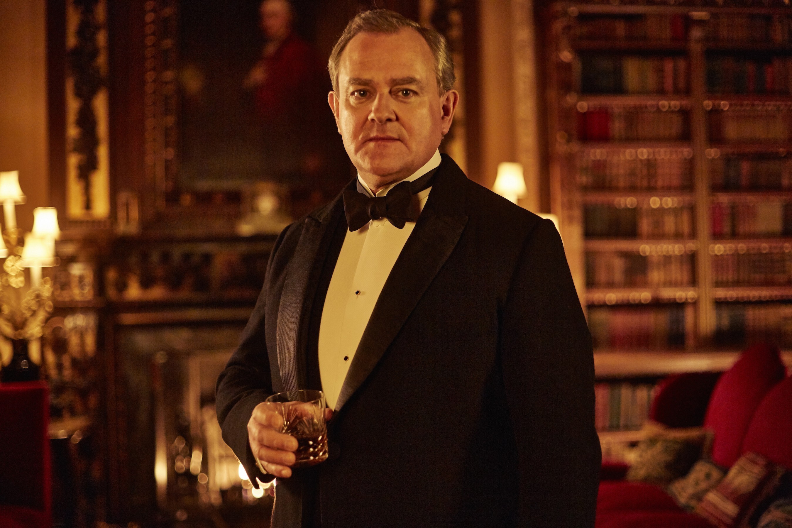 HUGH BONNEVILLE as Robert, Earl of Grantham\n© Nick Briggs/Carnival Film\n