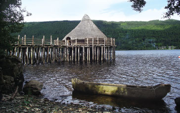 Loch Tay’s Crannog Centre recreates a loch settlement 2,500 years old. FORBES INGLIS