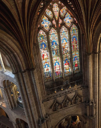 Long known as the "Lantern of the Fens," dramatic Ely Cathedral's octagonal lantern tower can be seen for miles across the surrounding flat, law-lying countryside--a real wonder of medieval architecture. - ROGER ASHFORD